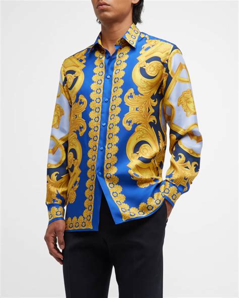 cheap versace shirts for men|versace collection men shirt sale.